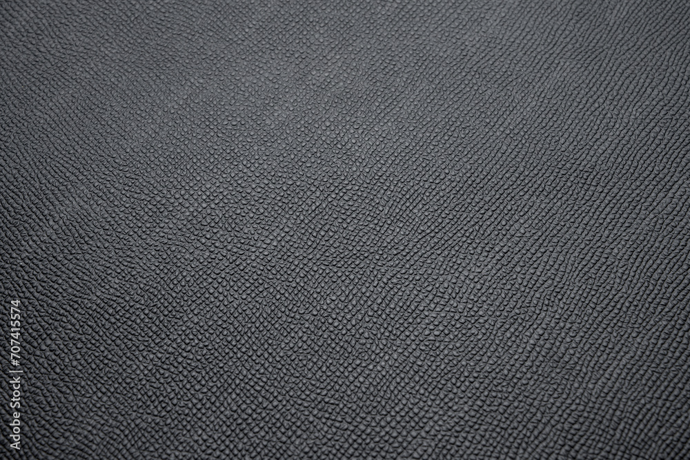 Embossed black calf leather fabric Embossed black calf leather fabric