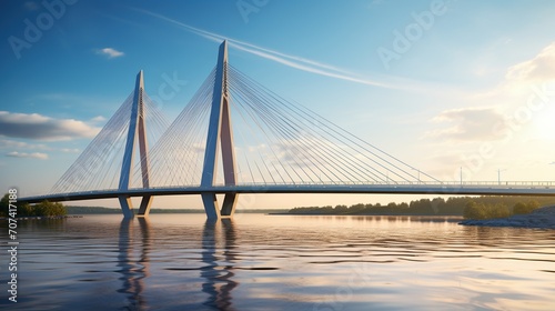 view of the bridge from below in sweden photo