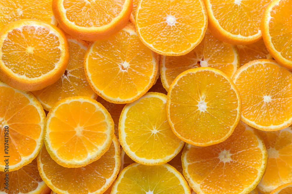 juicy tangerines cut into circles as a background 10 juicy tangerines cut into circles as a background 10
