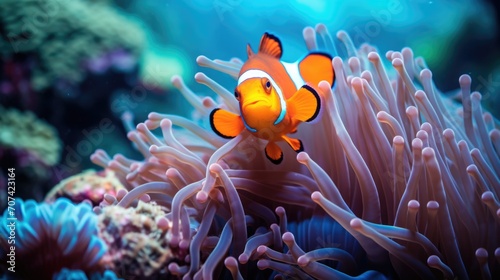 clownfish with vibrant colors generative ai © Francheska