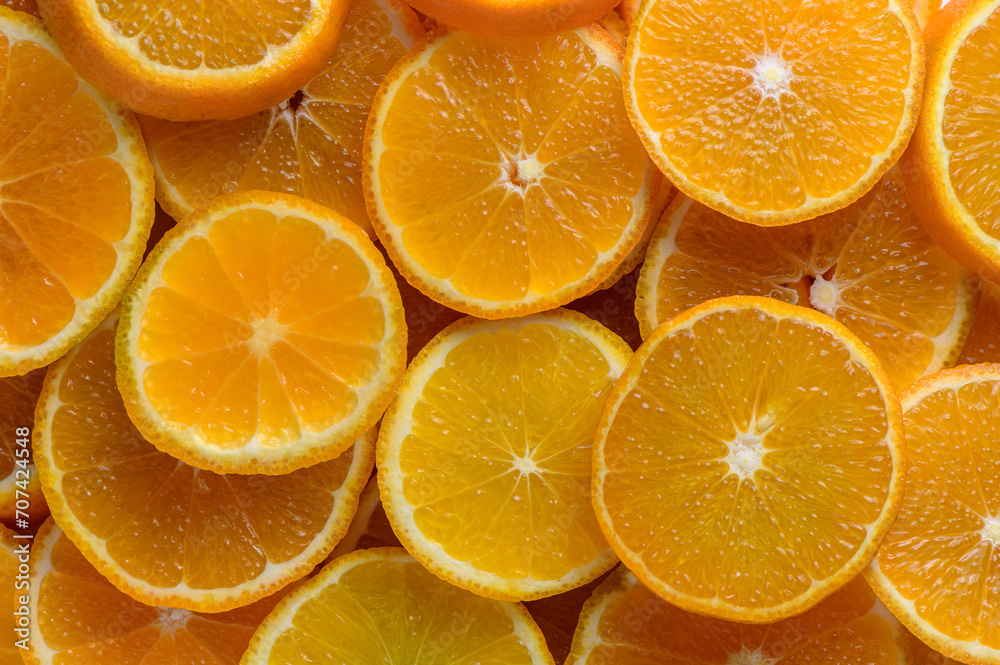 juicy tangerines cut into circles as a background 19 juicy tangerines cut into circles as a background 19