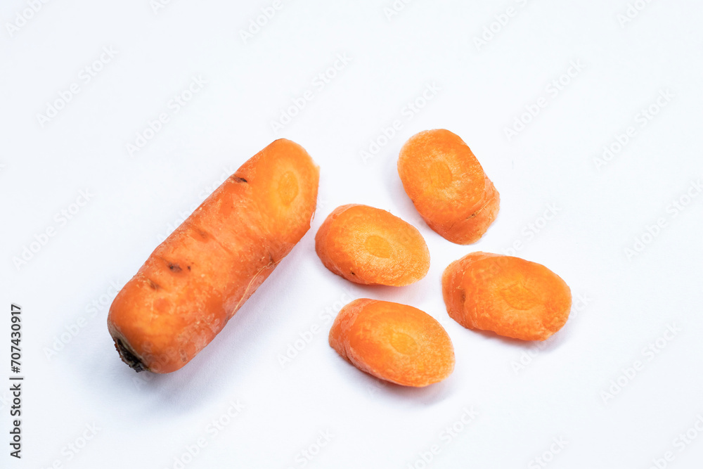 fresh vegetable carrots isolated on white background fresh vegetable carrots isolated on white background
