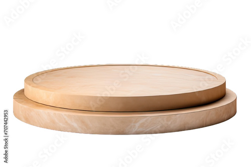 Wooden round podium