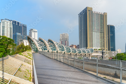 Photography Awesome view of Saloma Link Bridge in Kuala Lumpur, Malaysia