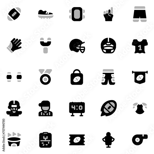 American Football Duotone Sheet Icon