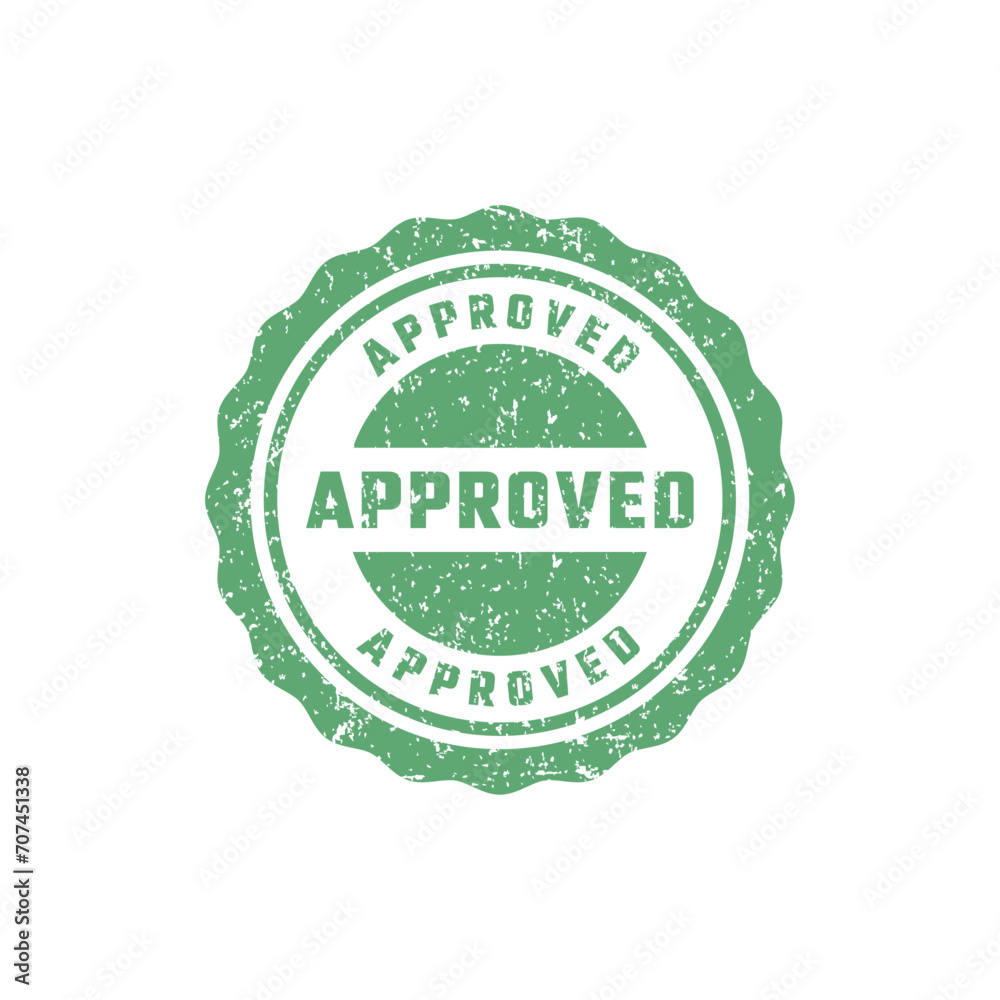 Approved stamp vector illustration Approved stamp vector illustration