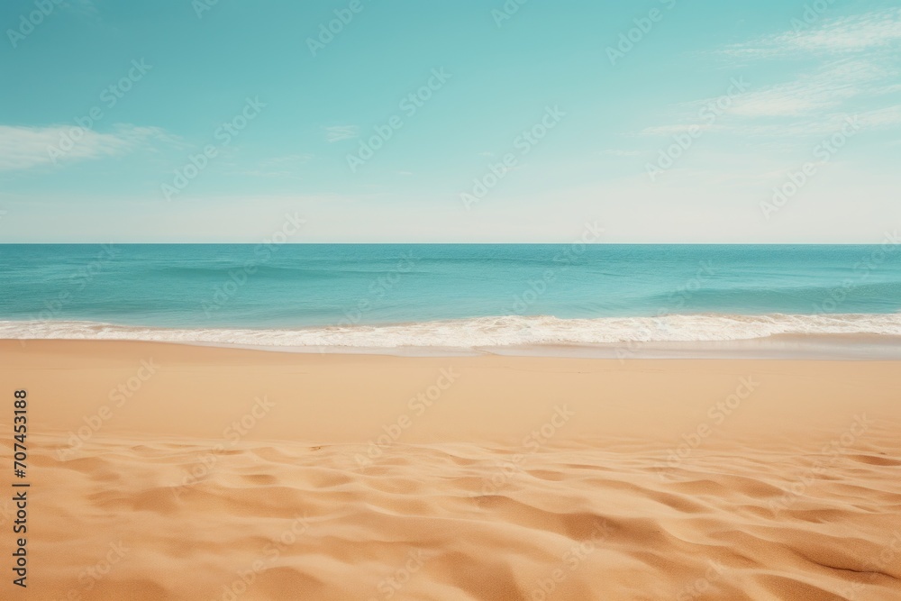 Sand beach and sea Ai Generative