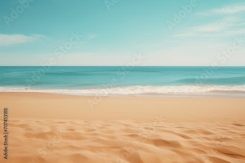 Sand beach and sea Ai Generative