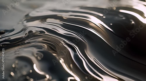 metal liquid flowing photo