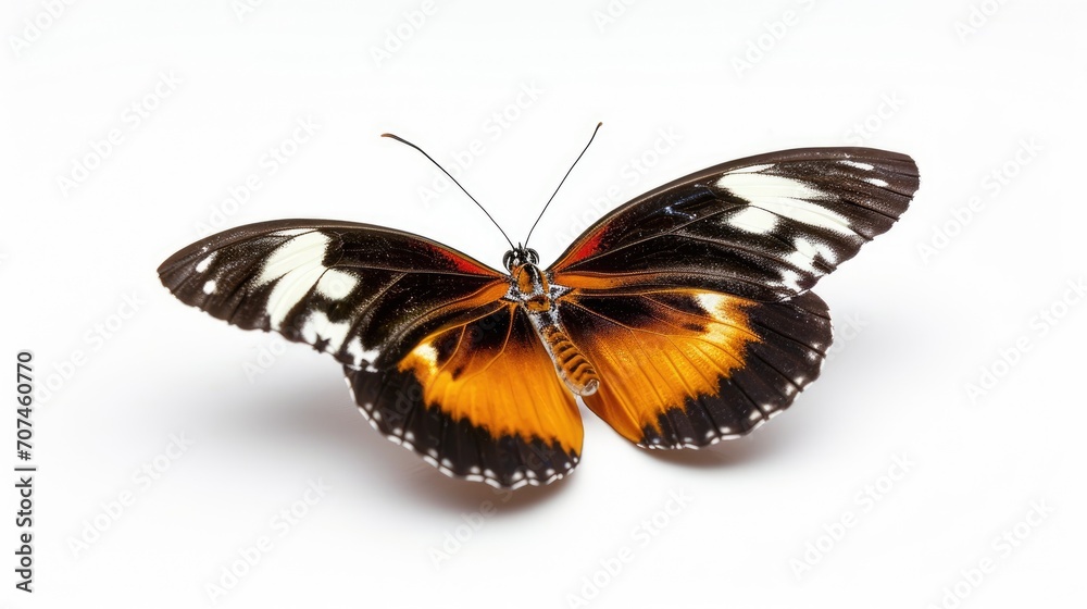 Fototapeta premium detailed photo of butterfly isolated on white background