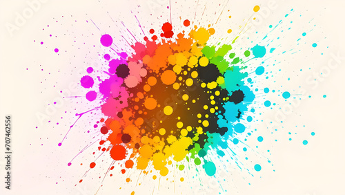abstract colorful splashes background