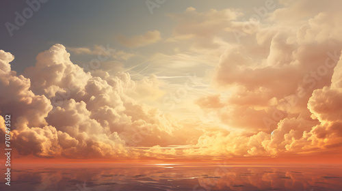 光輝く空と雲 © crane_design