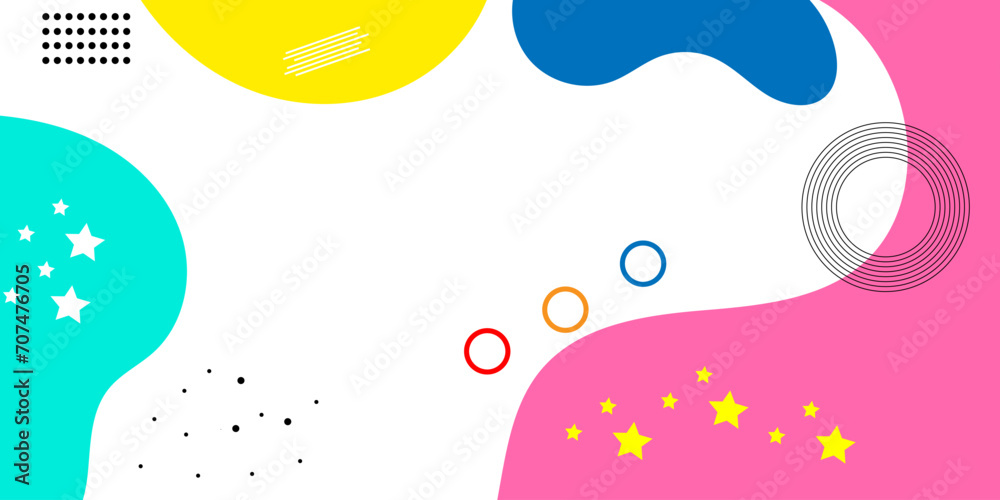 Abstract pop art background with wave pattern, dotted and geometric shape. Vector pattern. Color wave template and presentation design Abstract pop art background with wave pattern, dotted and geometric shape. Vector pattern. Color wave template and presentation design