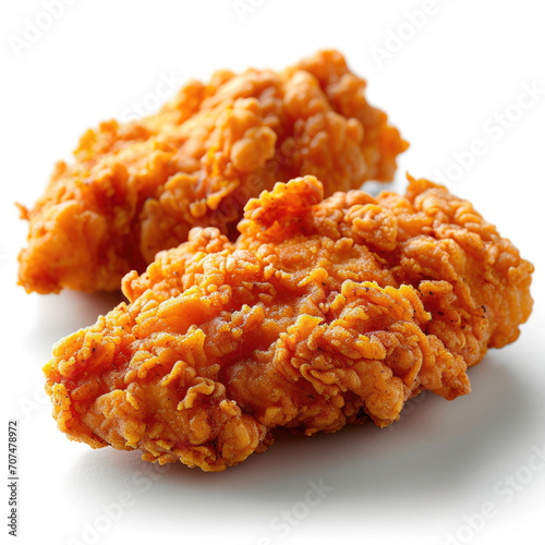 Delicious crispy fired chicken in a colorful background