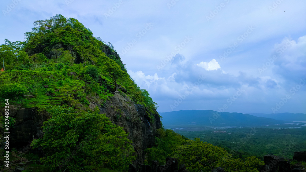 Peak of the ghosalgad fort in maharashtra in India 