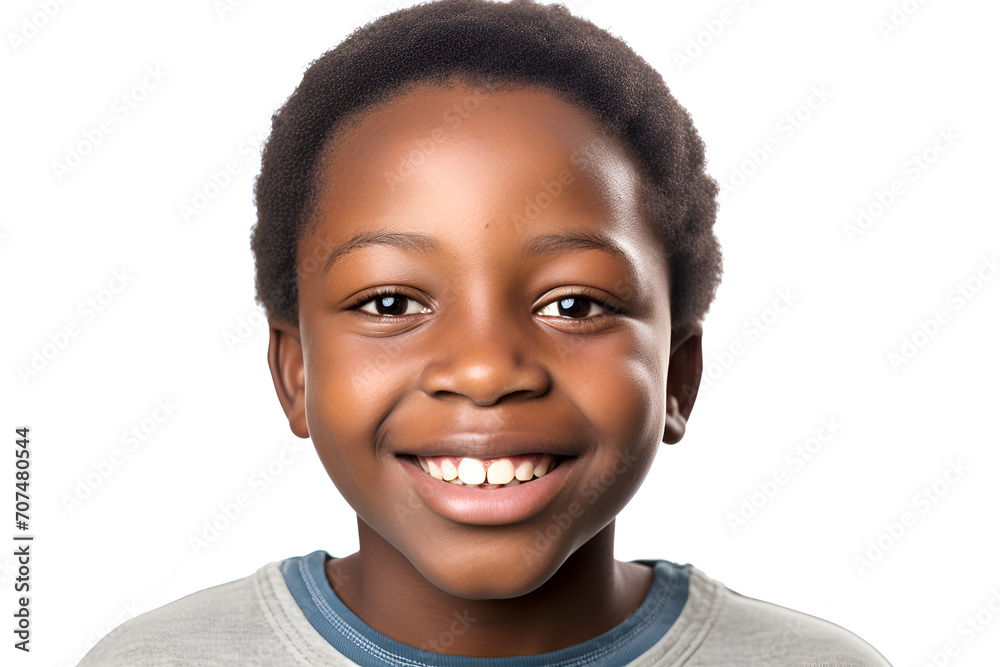 Portrait of a happy african american boy isolated on white background Portrait of a happy african american boy isolated on white background