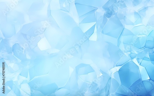 Geometric light blue ice texture background. generative ai