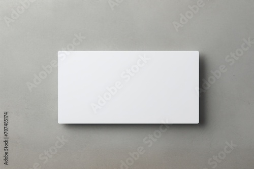 Blank business cards on light gray background. Mockup for design