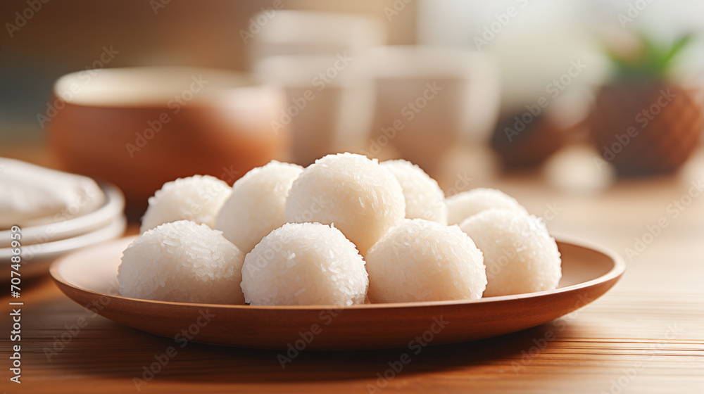 A bowl of Lantern Festival on a warm background picture
A bowl of Lantern Festival on a warm background picture