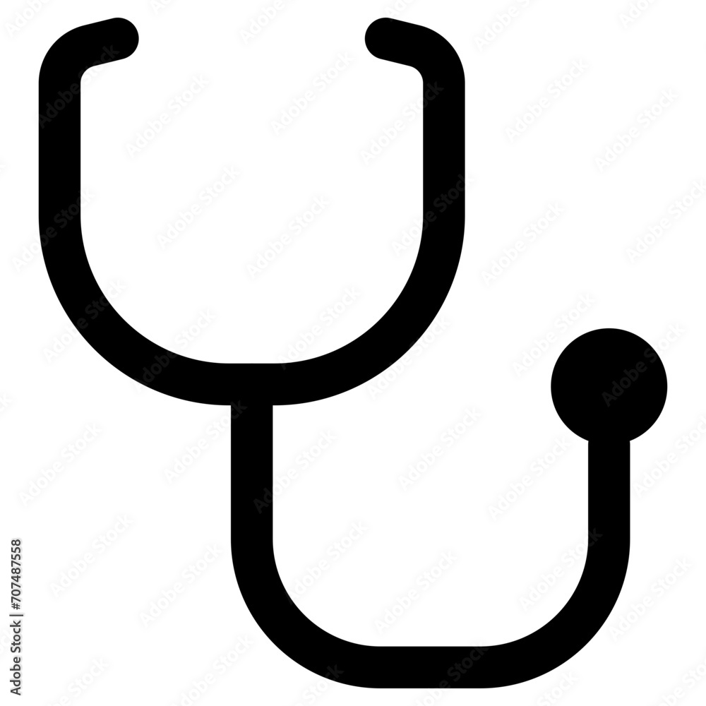 Stethoscope icon, vector illustration, simple design, best used for web, banner or presentation
