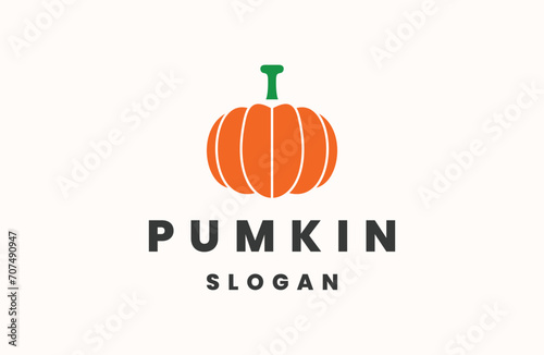 Pumkin logo template vector illustration design