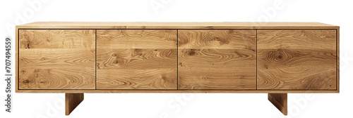 Scandinavian Floating Sideboard, transparent background, isolated image, generative AI