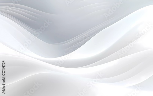 abstract white line wave background. generative ai