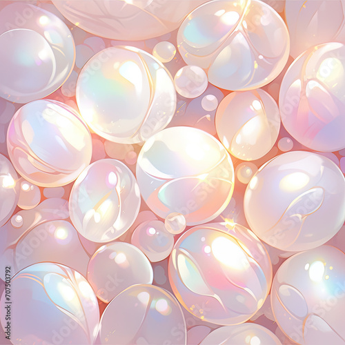 Pearl Radiance: Iridescent Artistic Closeup