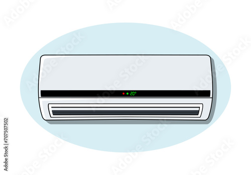Air Conditioner Evaporator Design Illustration vector eps format , suitable for your design needs, logo, illustration, animation, etc.