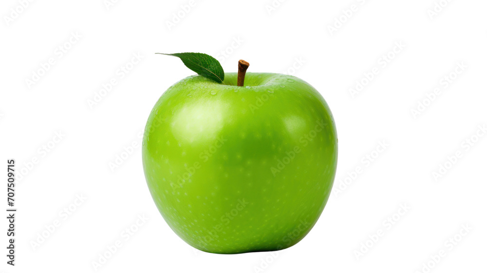 Green apple 1 with leaf isolated on white background, isolated on transparent and white background.PNG image. Green apple 1 with leaf isolated on white background, isolated on transparent and white background.PNG image.