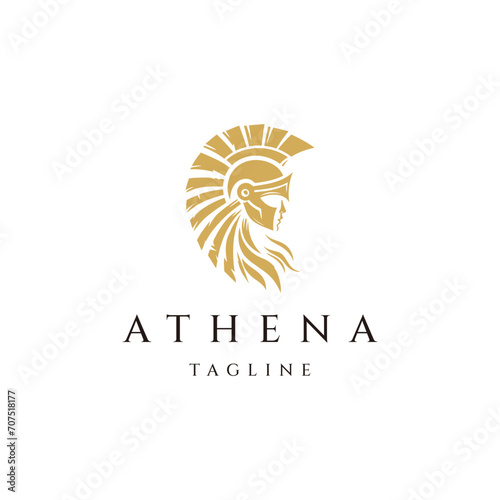 Athena logo design vector template