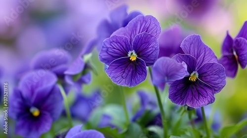 purple pansies flower background