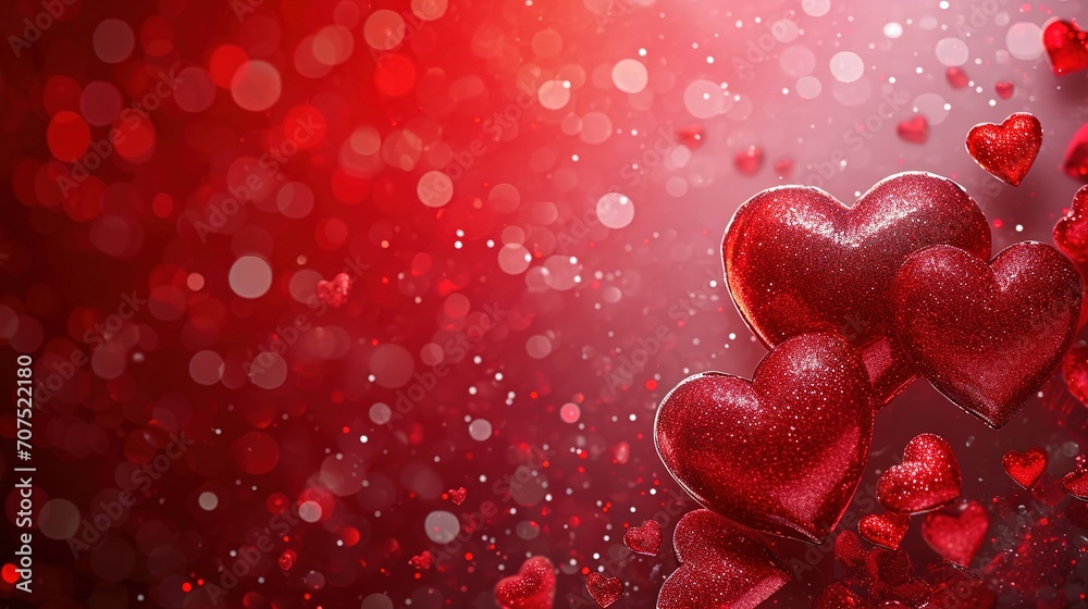 Red hearts background In Romantic Background Red hearts background In Romantic Background