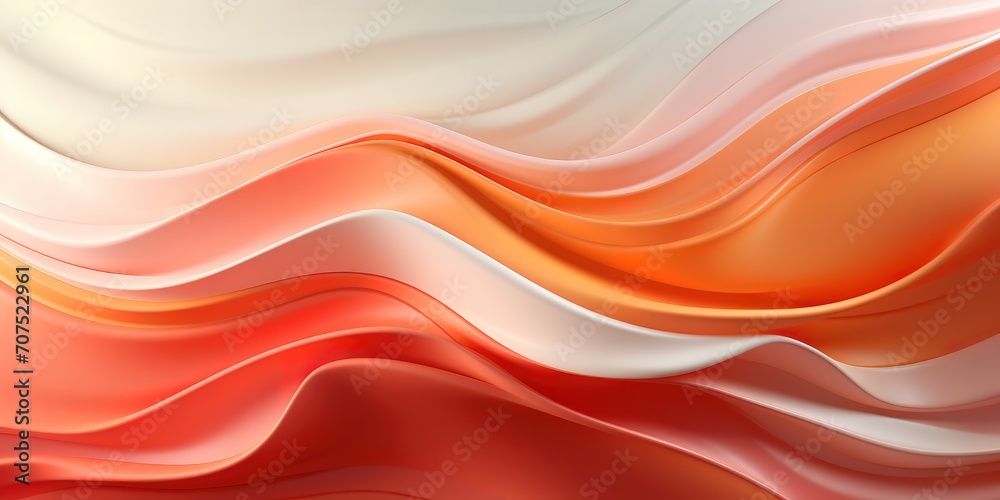Wavy abstract background with soft pink and orange colors. generative AI Wavy abstract background with soft pink and orange colors. generative AI