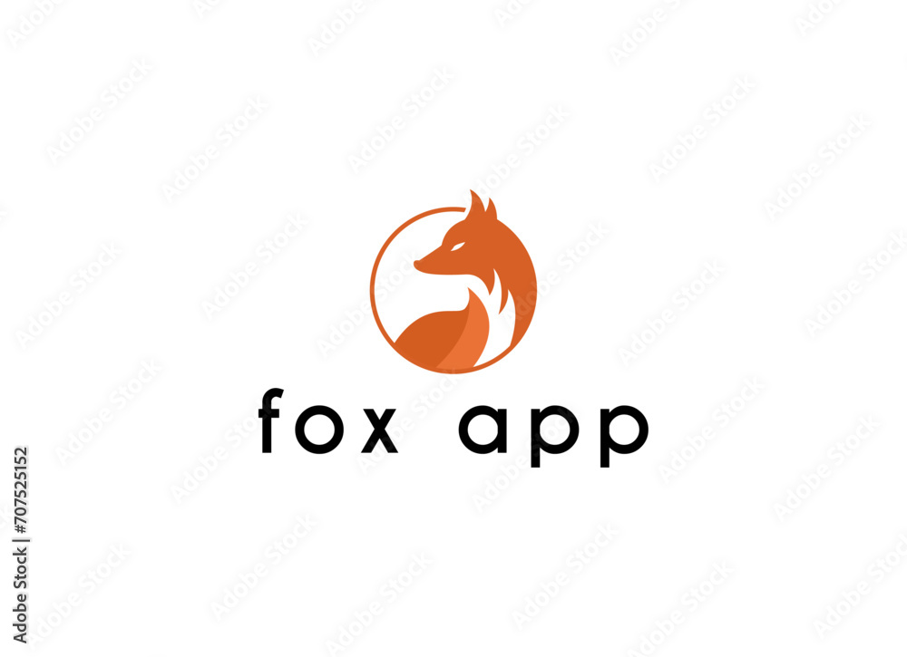 Minimalist and simple fox logo design. Fox logo Minimalist and simple fox logo design. Fox logo