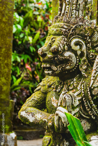 Moss-Cloaked Balinese Sculpture in Temple Garden © Rodrigo Ojeda