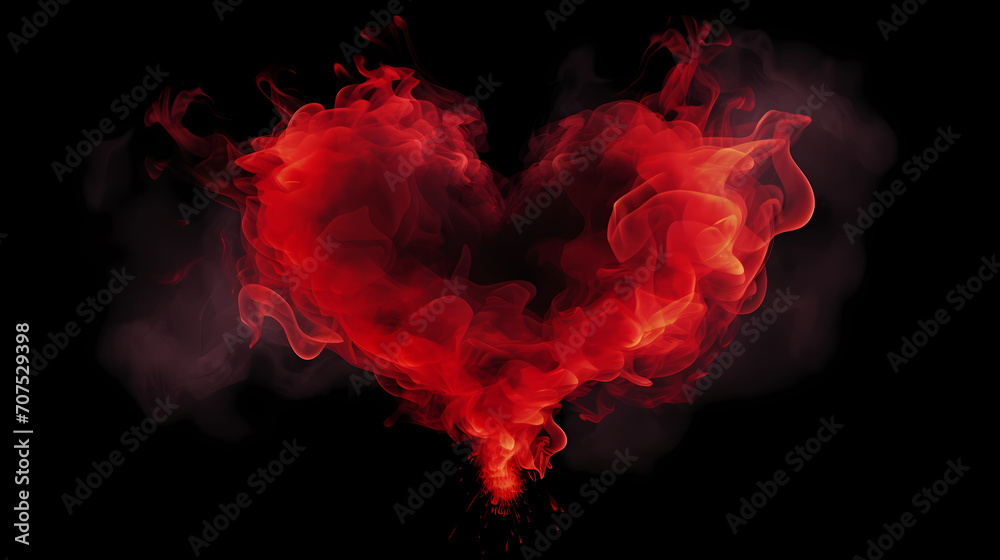 Vibrant Valentine's Day background with red hearts Vibrant Valentine's Day background with red hearts