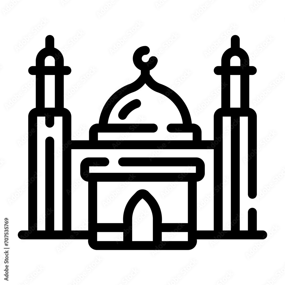 mosque Line Icon mosque Line Icon