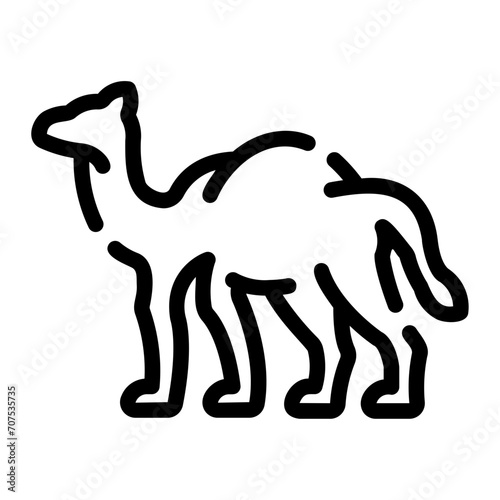 camel Line Icon