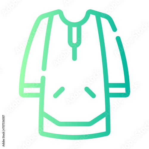 cloth Line Gradient Icon