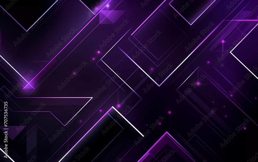 Glowing purple and gray abstract background geometry and layer elements vector. generative ai Glowing purple and gray abstract background geometry and layer elements vector. generative ai