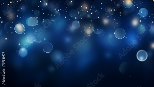 Graduation celebration background blur bokeh dark blue. Illustrator