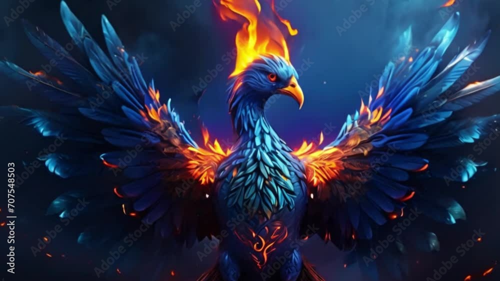 phoenix bird on fire phoenix bird on fire