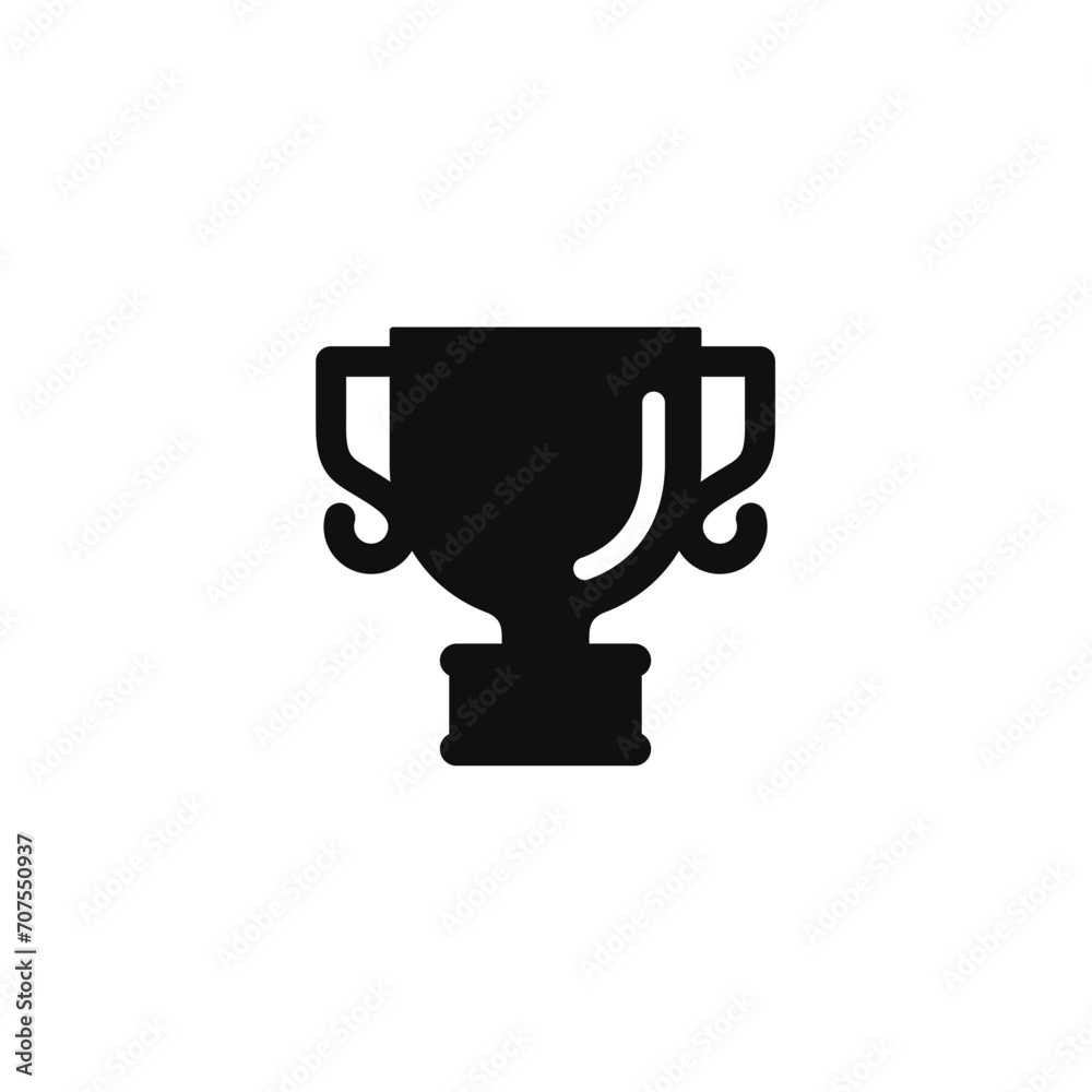 Trophy icon isolated on transparent background Trophy icon isolated on transparent background
