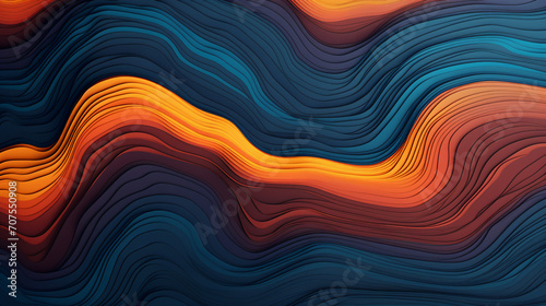 Abstract wavy curved shapes. Geometric seamless