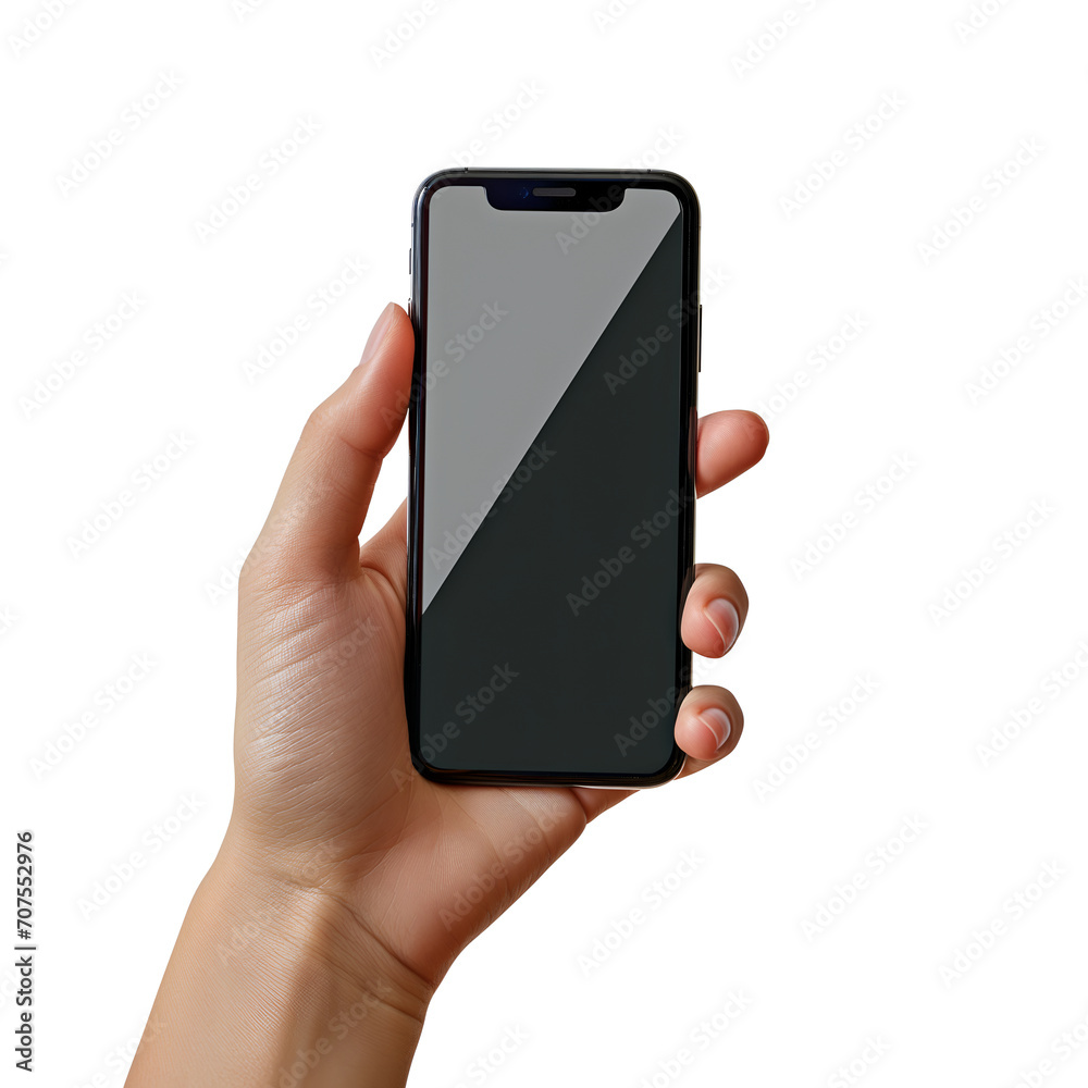 hand holding smart phone