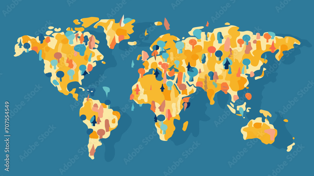 World wide business concept image. Vector illustration. World wide business concept image. Vector illustration.