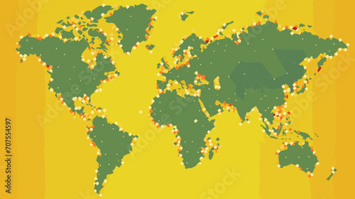 World wide business concept image. Vector illustration.