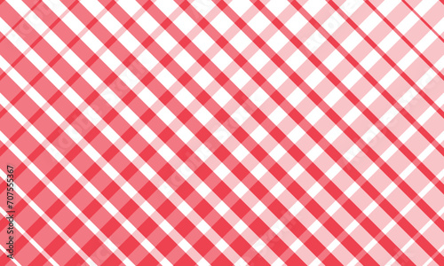 abstract diagonal thin to thick red white plaid line pattern.