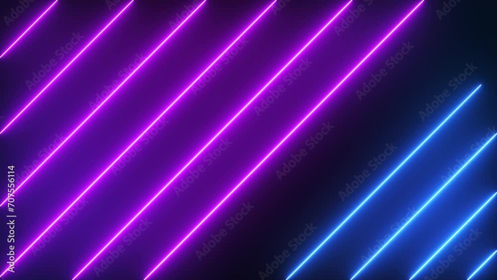 3d animation. Abstract neon background of bright lines glowing in the dark. Modern futuristic technology concept. Seamless loop video 3d animation. Abstract neon background of bright lines glowing in the dark. Modern futuristic technology concept. Seamless loop video